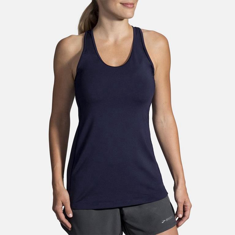 Brooks PICK-UP Running Tank Top Womens Sale - Blue (SLZ914382)